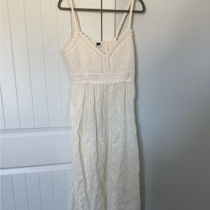 NEW with tags- Old Navy White Crochet Maxi Dress